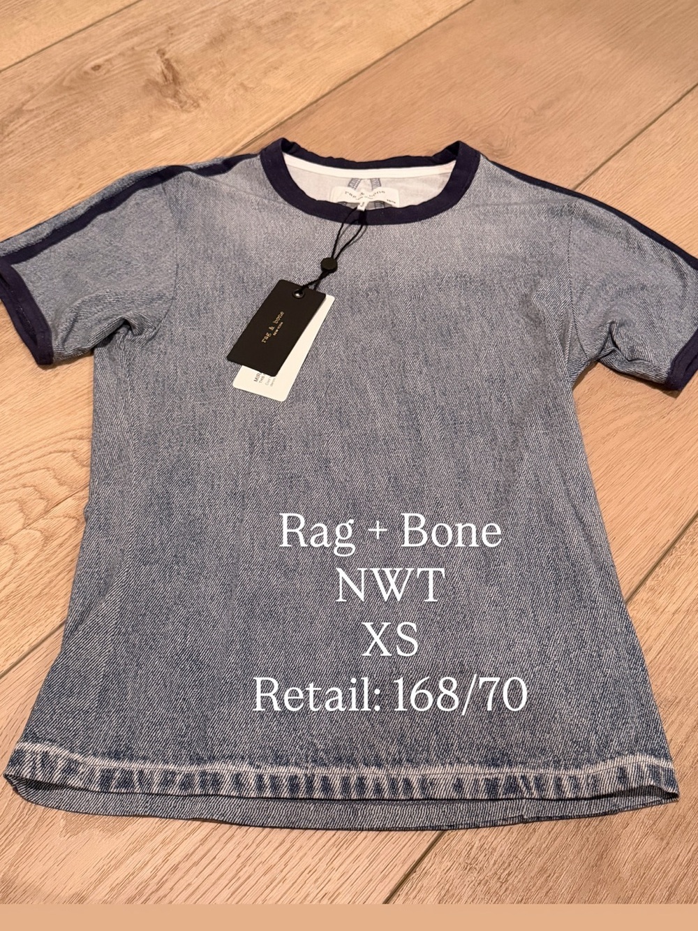 Rag & Bone women’s Blue Short Sleeve Tee - XS